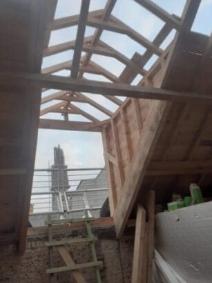 Het begin van een dakkappel